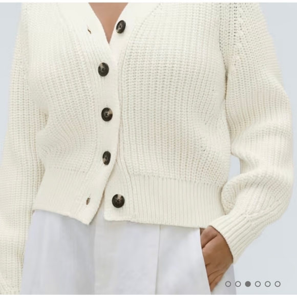 The Texture Cotton Cardigan - Picture 2 of 5